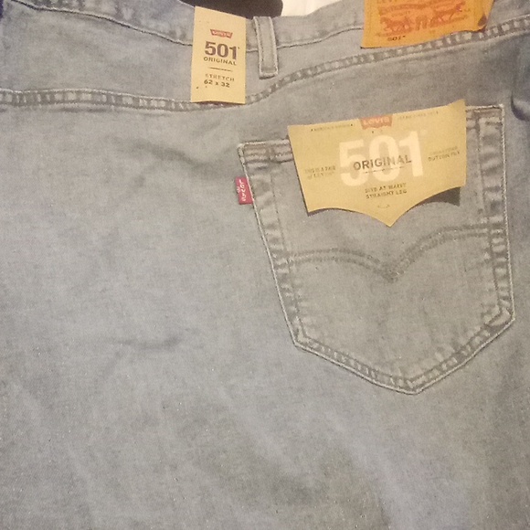 Levi's 501 Mens button fly knee whole jeans - Picture 9 of 13